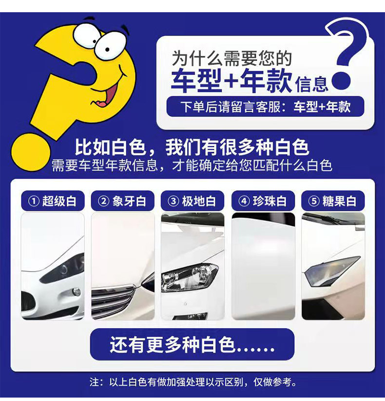 Touch-up paint pen, pearl white, red, black, silver, for repairing car paint and removing scratches