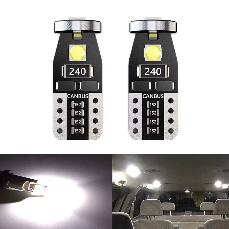 批发白蓝冰蓝黄色LED汽车灯T10 3030 3SMD canbus解码示宽灯超亮