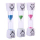3-minute brushing hourglass timer smiley face children hourglass plastic small crafts wholesale toys small gifts