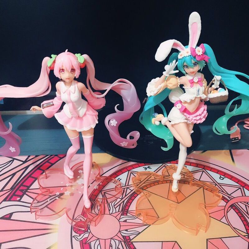 初音未来手办樱花兔耳公主殿下动漫二次元美少女周边模型摆件玩偶|undefined