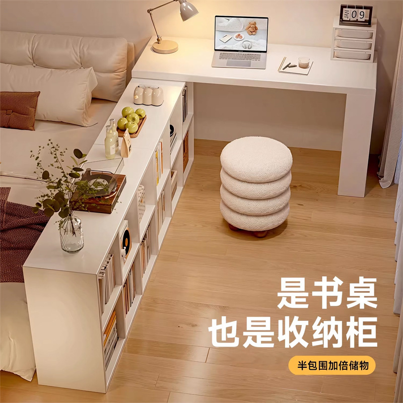 Corner Desk, Study Table, Bookcase, Integrated Bedside Semi-Enclosed Vanity Table, Computer Desk, Bedroom Home Office Desk