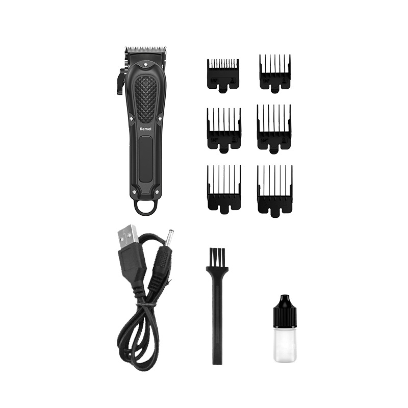 Kemei cortadora de cabello eléctrica profesional KM-1071 automática de molienda de aceite cabeza cortadora de cabello eléctrica USB cortadora de cabello peluquería cortadora de cabello doméstica