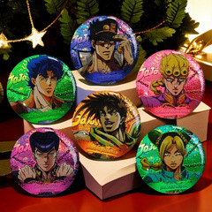 ジョジョのリフレクティブバーバッジ承太郎二次元アニメーション周辺機器タデバッジ痛バッグコレクションペンダントギフト