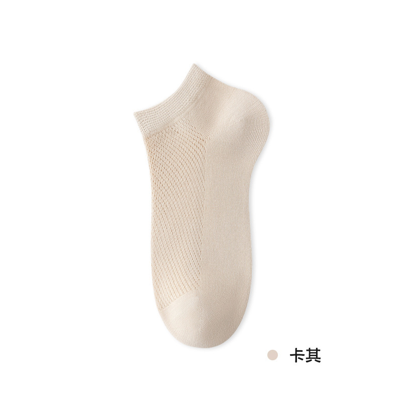 Calcetines de mujer, calcetines de algodón, calcetines de malla delgada de verano, calcetines antiolor, calcetines de absorción de sudor, calcetines de algodón
