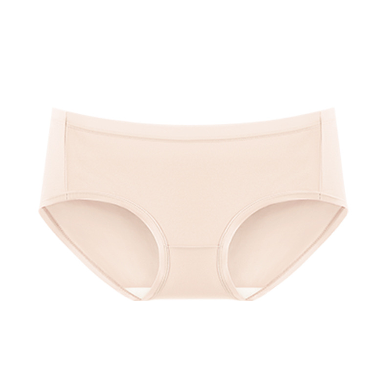 Pantalones modeladas sin rastros para damas, silla de morera 7A antibacteriana entrepierna de cintura media para chicas, pantalones cortos de mujer