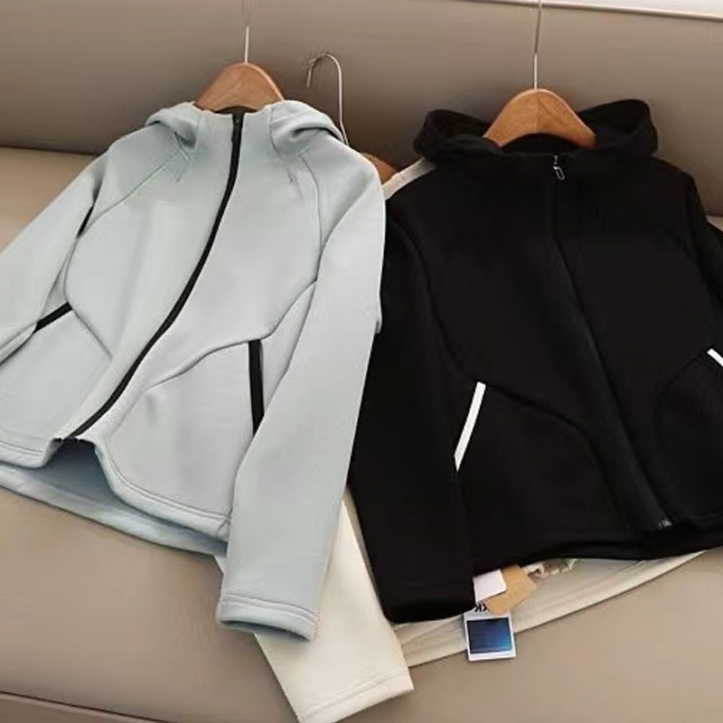 Abbigliamento donna Acquista ad occhi chiusi! Di*te 1k+ Giacca calda con cerniera Felpa sportiva con cappuccio Abbigliamento donna morbido ed elastico nuovo_voghion.com