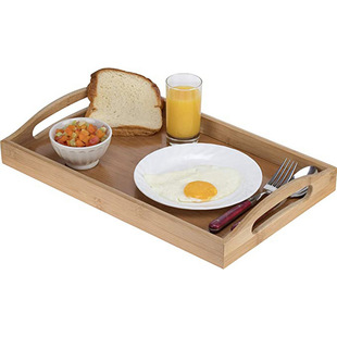 Creative Wooden Fruit Plate Rectangular Right Angle Bamboo Tray Home Dinner Plate Early Bread Tray