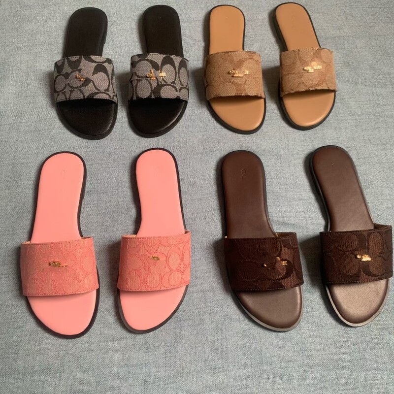 womenshoes cross-border African Nigerian fabric flat sandals, large size, casual, co brand women's slippers