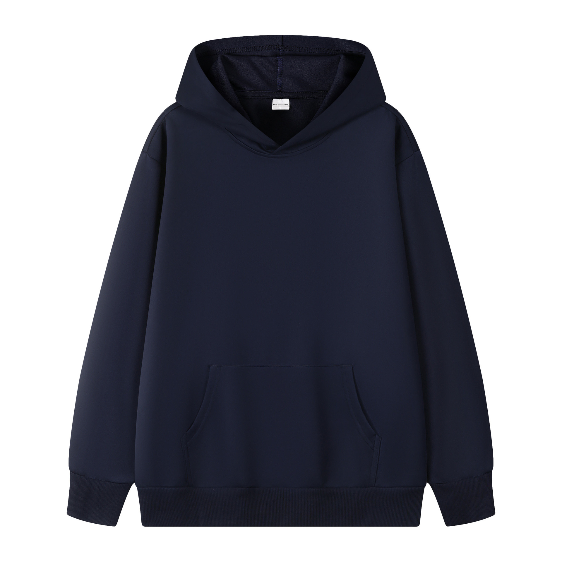 320 gramos de hombros sueltos camiseta encapuchada de color sólido chaqueta de equipo personalizada camiseta publicitaria de manga larga logo personalizado