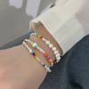 Fashionable brand small design beaded bracelet from pearl, simple and elegant design, 2023 collection