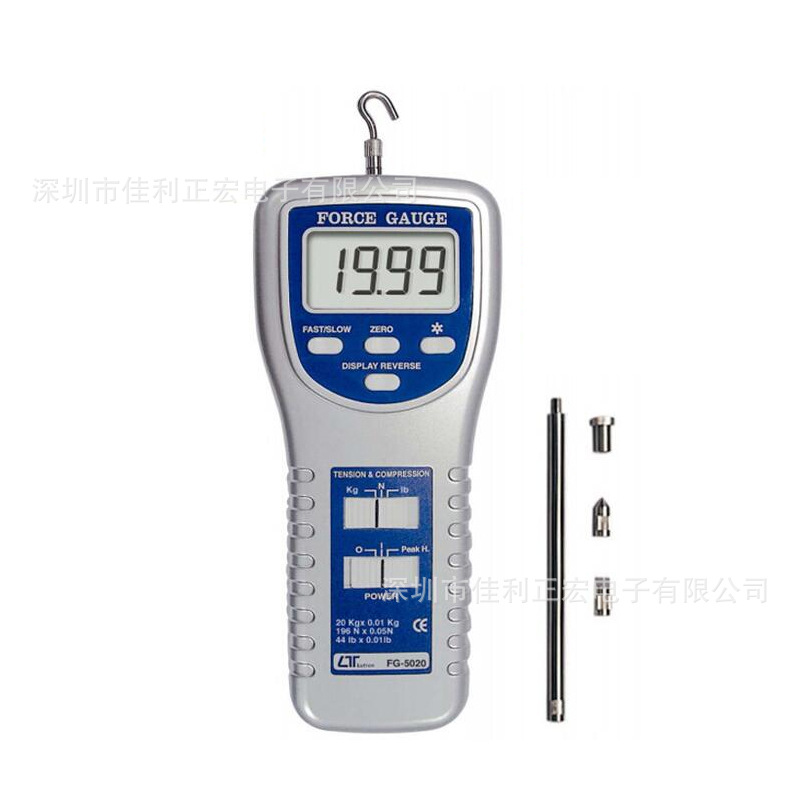 LUTRON路昌FG5020电子式推拉压力计20Kg数字显拉压力测试仪