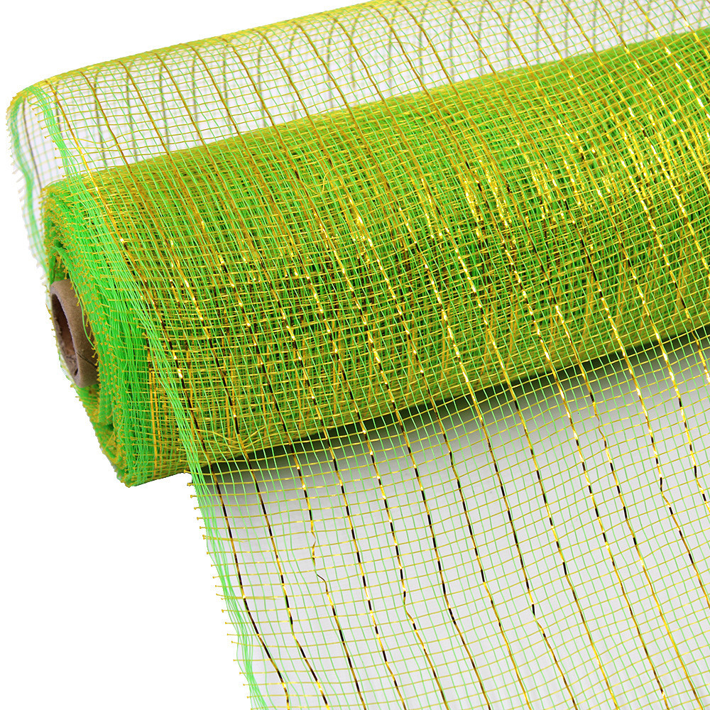 En stock al por mayor borde parrilla PP malla Navidad guirnalda haciendo guirnalda material decorativo malla Halloween