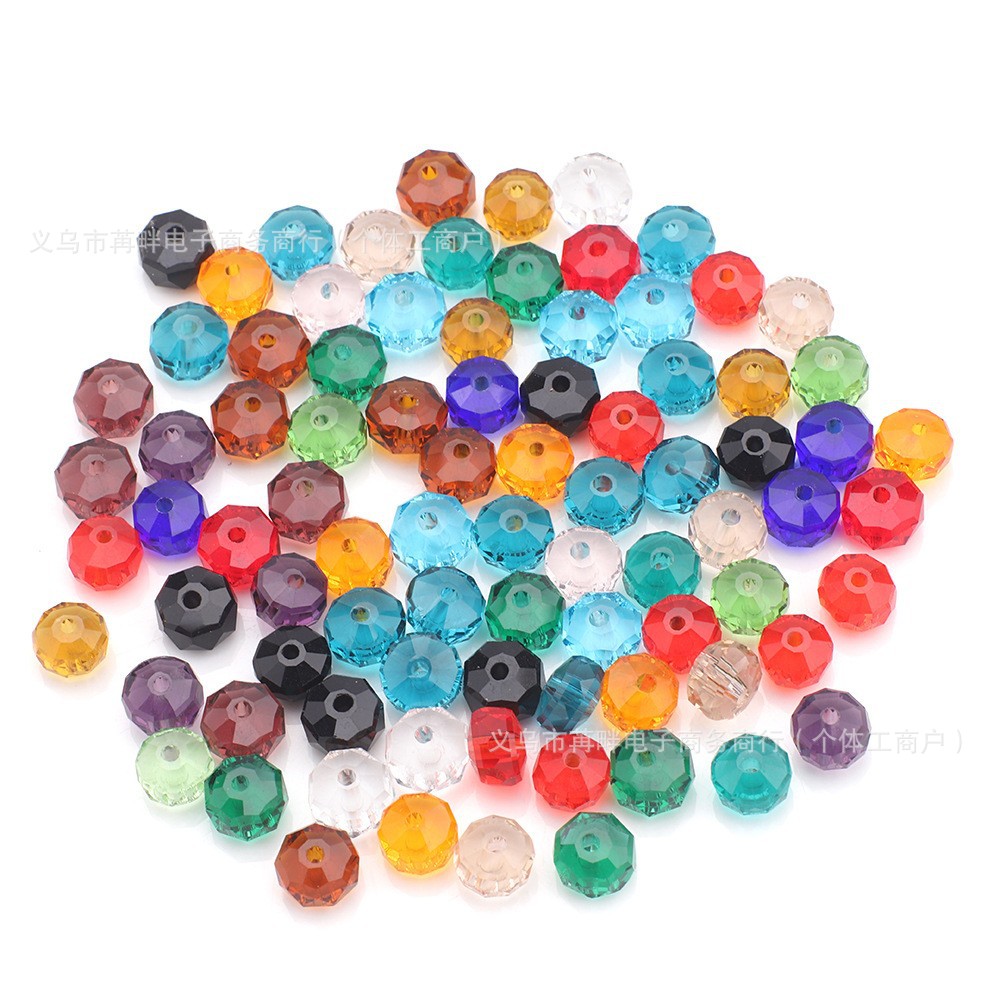 Top-plated high-quality crystal wheel beads 8mm super flash colorful…