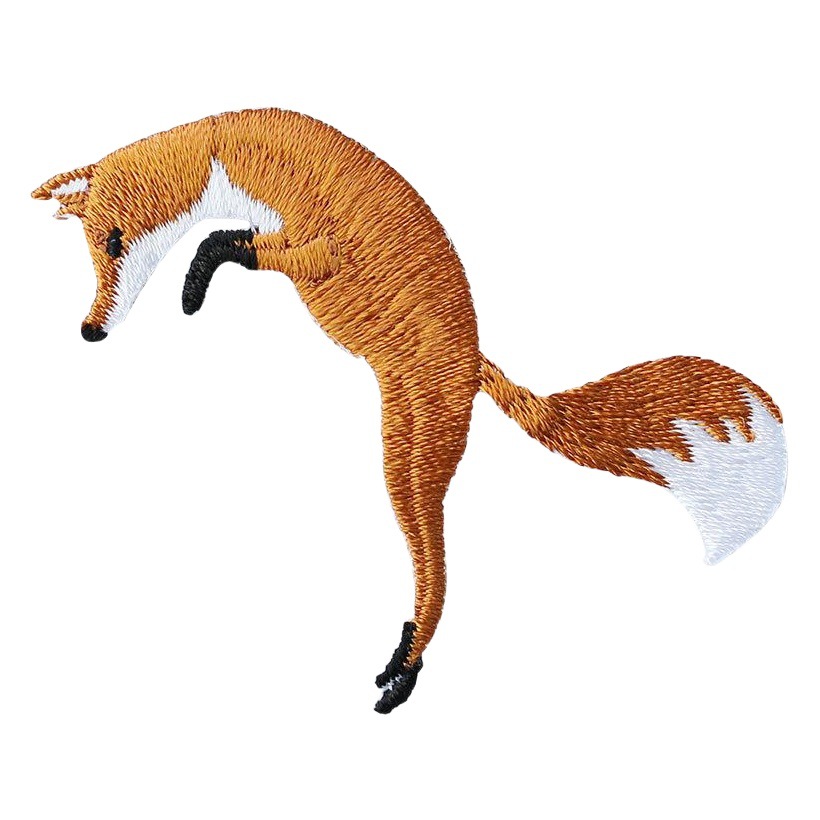 Fox multi-forma de ropa de tamaño pequeño parche zapatos y sombreros bolsa de decoración de la mano cuenta bricolaje todo partido de la moda de planchar pegatinas