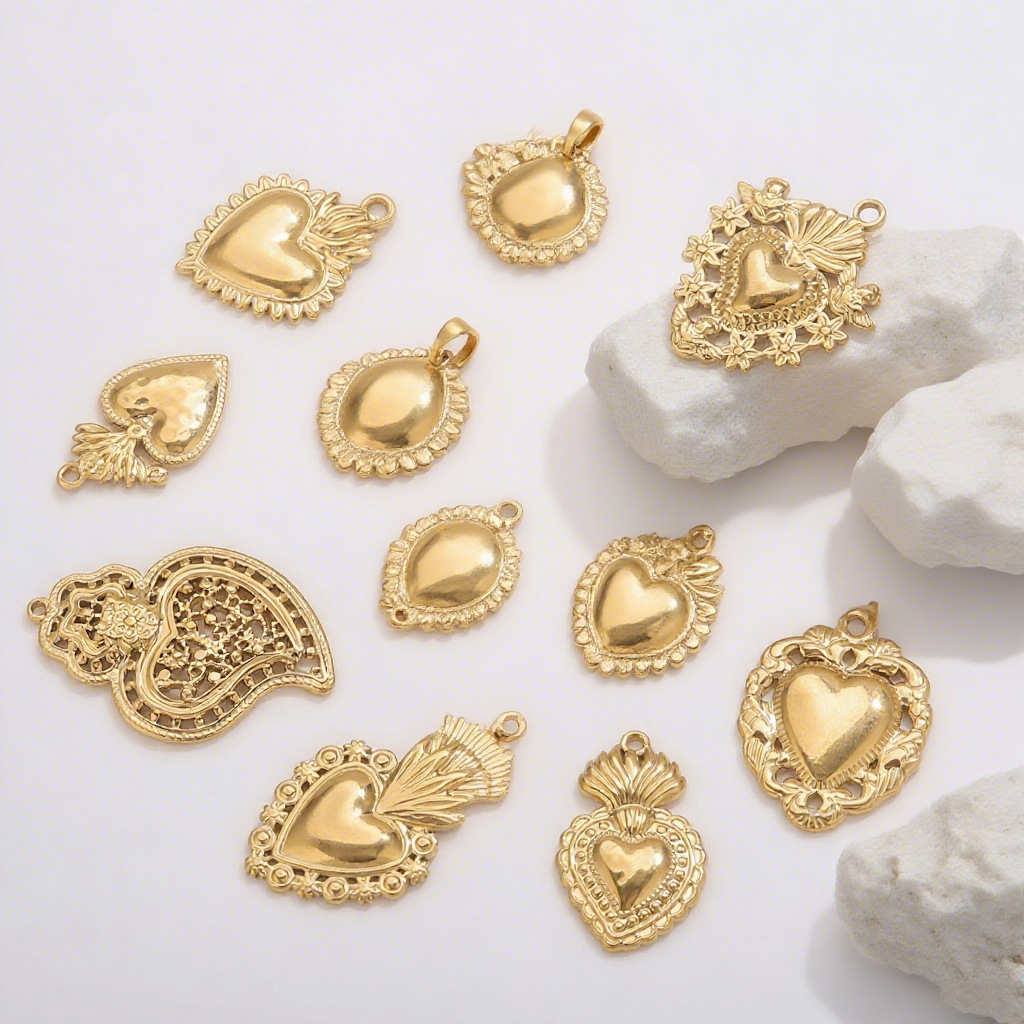 Acero inoxidable de alta moda sol amor oro 18K colgante accesorios collar de brazalete acero titanio accesorios de joyería DIY