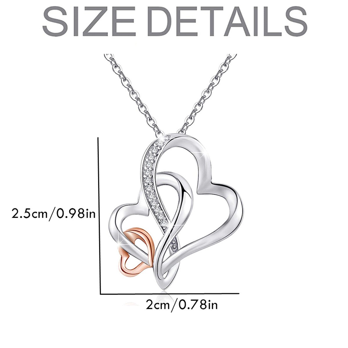 Herzanhänger Halskette Für Damen Elegantes Muttertagsgeschenk_voghion.com