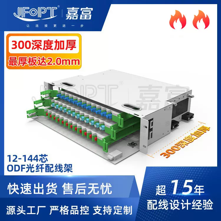 光纤配线架机柜機櫃576芯前后双开门空网络42UODF720芯模块化