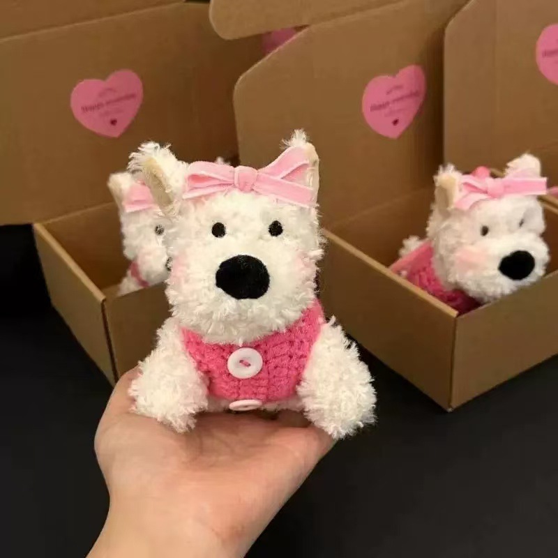 新商品の西高地のサングラスの子犬の公の子の包みはかばんを掛けて装飾します。|undefined