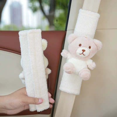 Seat belt shoulder pad – cartoon plush anti-collar shoulder pad