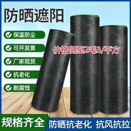大棚遮阳网 出口外贸黑色加厚加密抗老化隔热防晒网 农用遮光网
