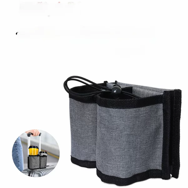 Ready-Made Suitcase Cup Cover, Travel Portable Drink Cup Cover, Multi-Functional Storage Trolley Case, Hands-Free Milk Tea Cup Cover