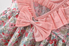 Summer cute skirt with bow, flowered