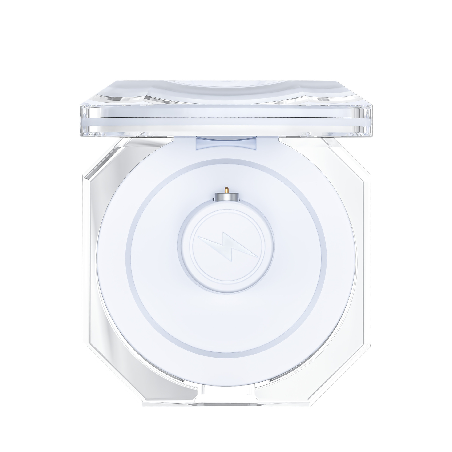 Intelligente Aufbewahrungsbox für Gesundheitsringe, Kristallmagnetisches Ladecase, Universelles transparentes Etui für Ringe_voghion.com