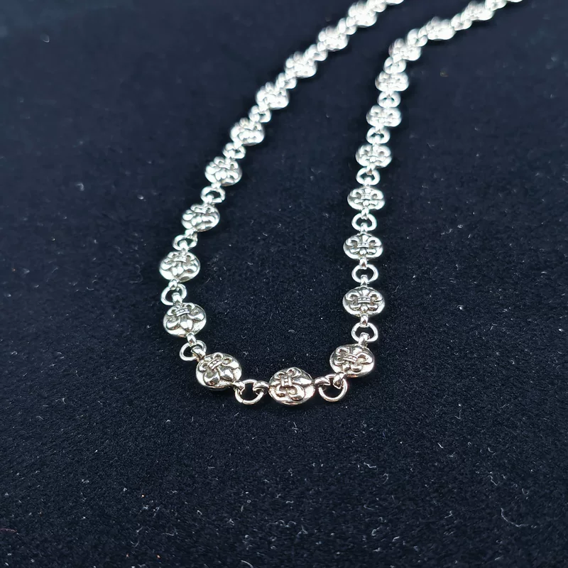 CH Crowe Heavy Industry Domineering Cross Ball Necklace для мужчин и женщин Thai Silver персонализированное изделия ручной работы массивное Крест ожерелье в тренде
