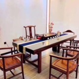 Весь кусок журнала Okan с твердым деревом с твердой древесиной большой бревенчатый стол