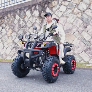 АВТОМНОЙ ВЕЛОСИПЕД ATV большой бык ATV полноприводной внедорожник с бесступенчатой передачей для взрослых бензиновый мотоцикл живописное место грунтовый автомобиль