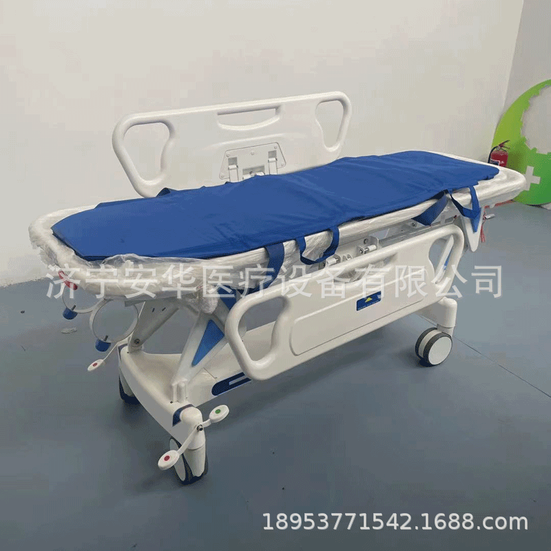 医院用急诊ABS病人转运平车两大护栏转运车四小护栏胃镜检查床