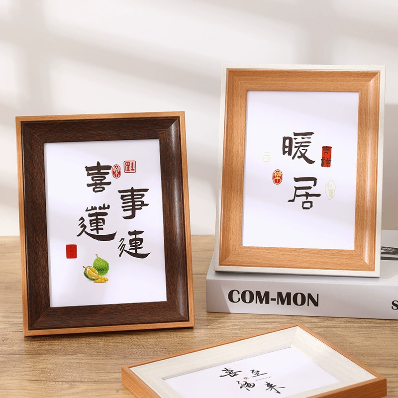 Минималистичная фоторамка, оптовая продажа, деревянная настольная 6-дюймовая 7inch 8inch A4, настенная фоторамка для фото, высококачественная рамка-пазл