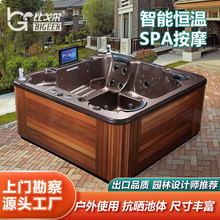 智能恒温SPA按摩浴缸源头工厂直供私家别墅亚克力水疗泡澡spa浴缸