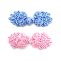 Miaoyi 145A seven-leaf beadless children's dress wedding invitations Tang suit cheongsam shoes retro decorative box buckle