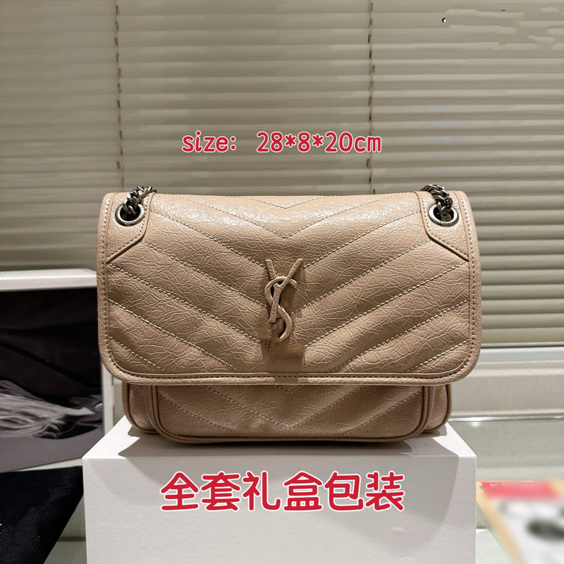 杨树林包包时尚niki斜挎包通勤邮差包大容量女包高级感手提包轻奢|undefined