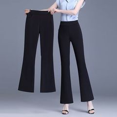 2025春秋新款九分微喇叭裤女高腰垂感百搭西裤弹力小个子打底长裤