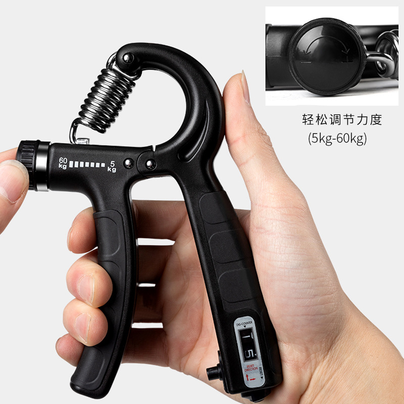 Contando agarre fitness muñeca fuerza muscular ejercicio tensión portátil ajustable agarre mano entrenador