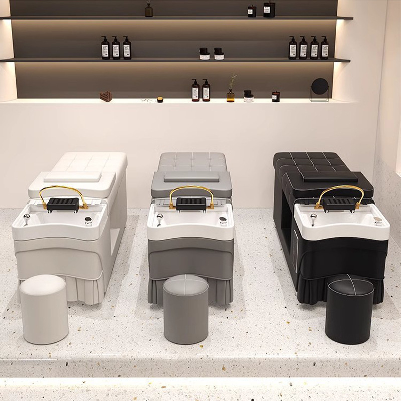 Calentador de agua de fumigación de masaje salón de belleza agua de circulación salón de peluquería champú temperatura constante lavabo cama de lavado de cabello cama de agua