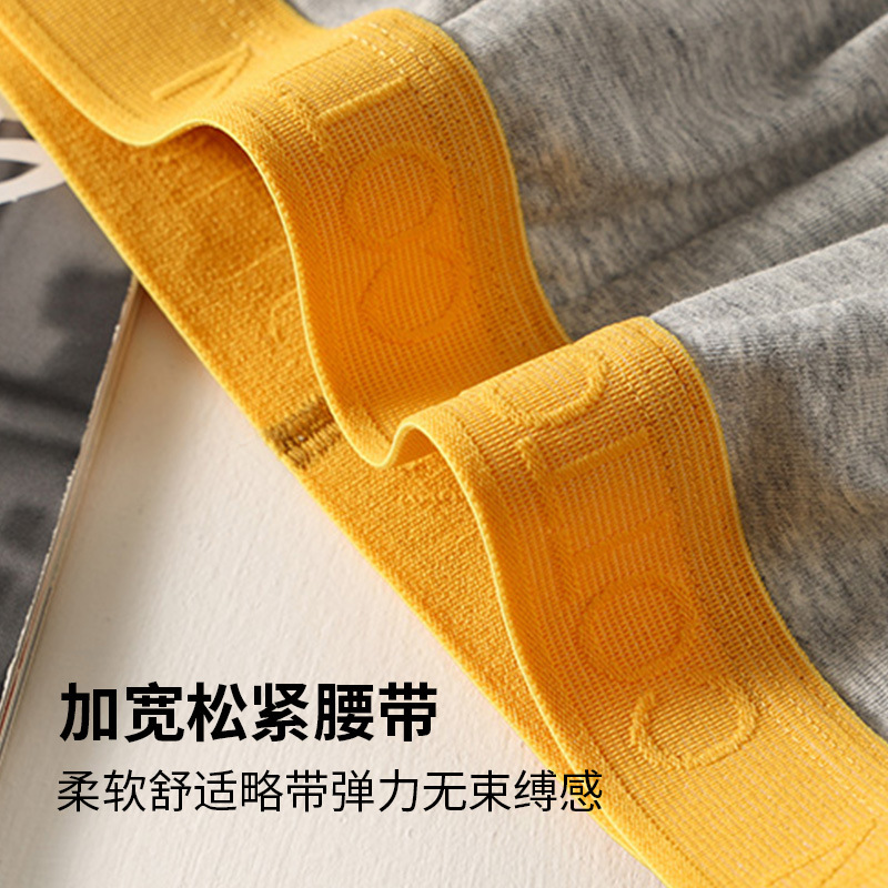 Pantalones interiores de algodón masculino 100% algodón antibacteriano de alta calidad pantalones cortos deportivos de ángulo plano de cuatro ángulos de algodón masculino