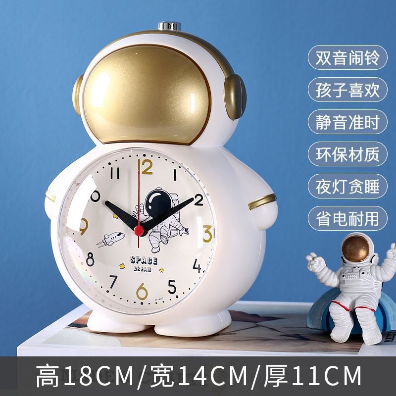 宇宙飛行士宇宙飛行士音声目覚まし時計子供男の子耐久性のあるハムスタースマート学生子供デスクトップ寝室時計|undefined