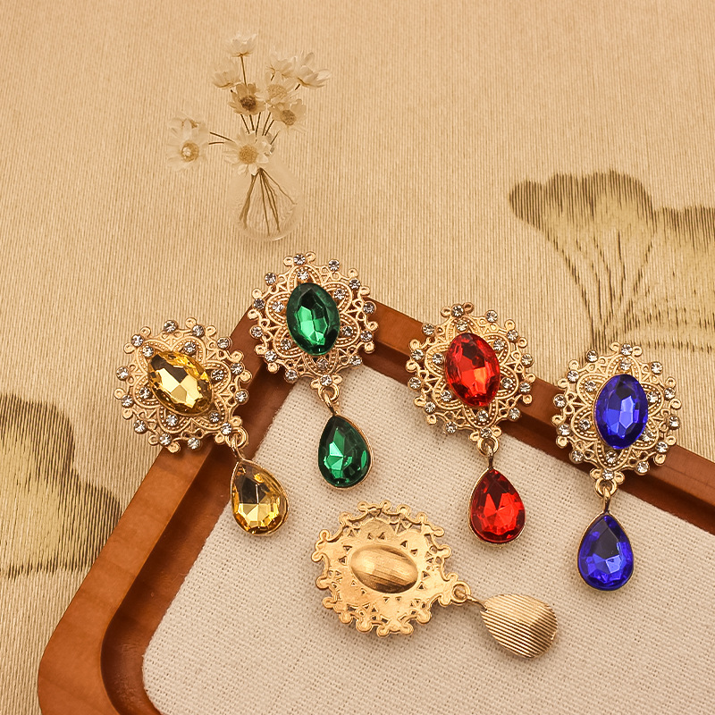 水滴合金フラワープレートダイヤモンドアクセサリー衣類アクセサリーラインストーンアクセサリー diy 合金フラワープレートダイヤモンドバックル