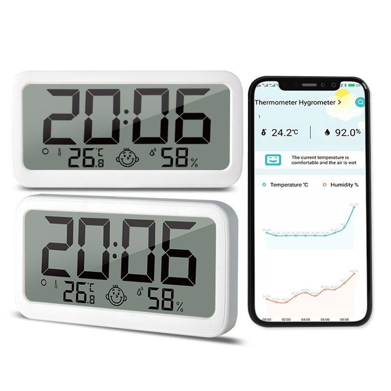 智能无线连接app电子温湿度计室内家用高精准度婴儿房干温湿度计