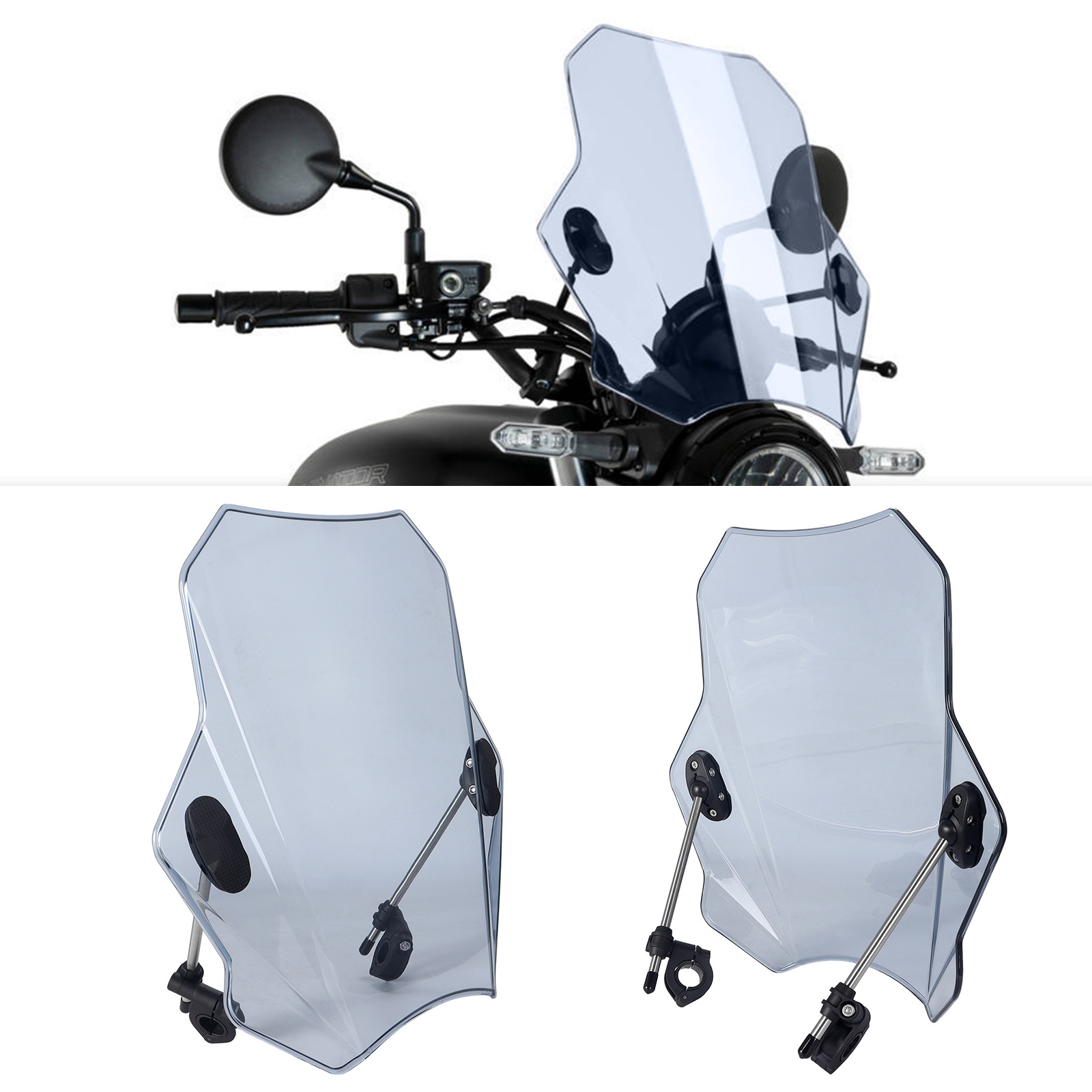 Suitable for Kawasaki Yamaha Honda Ducati Windshield Z900 Z1000 Mt-09 Street Car Windshield