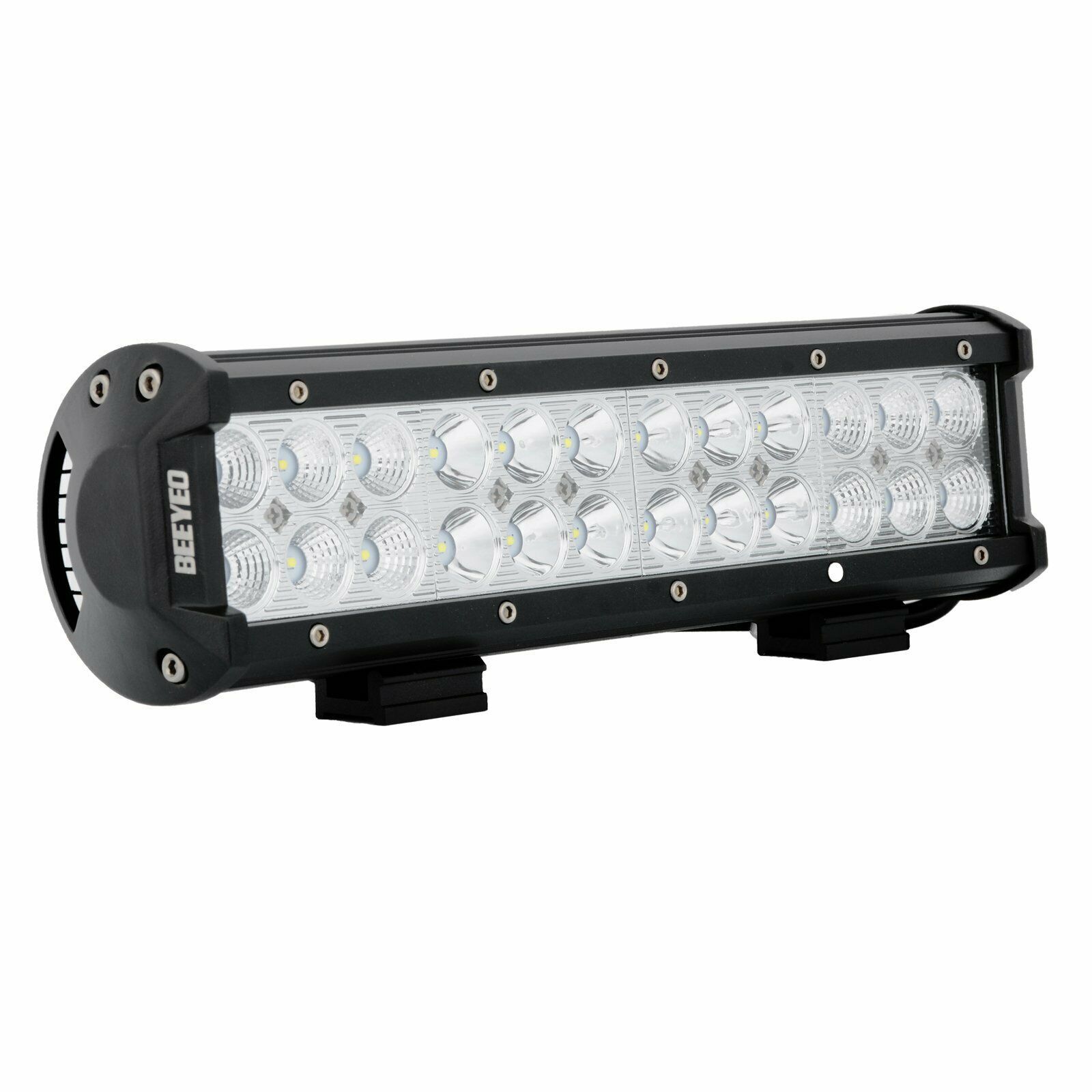 Luz de trabajo LED para automóviles transfronterizos 12 pulgadas 72W tres ojos de doble fila LED larga SUV 24LED image 5
