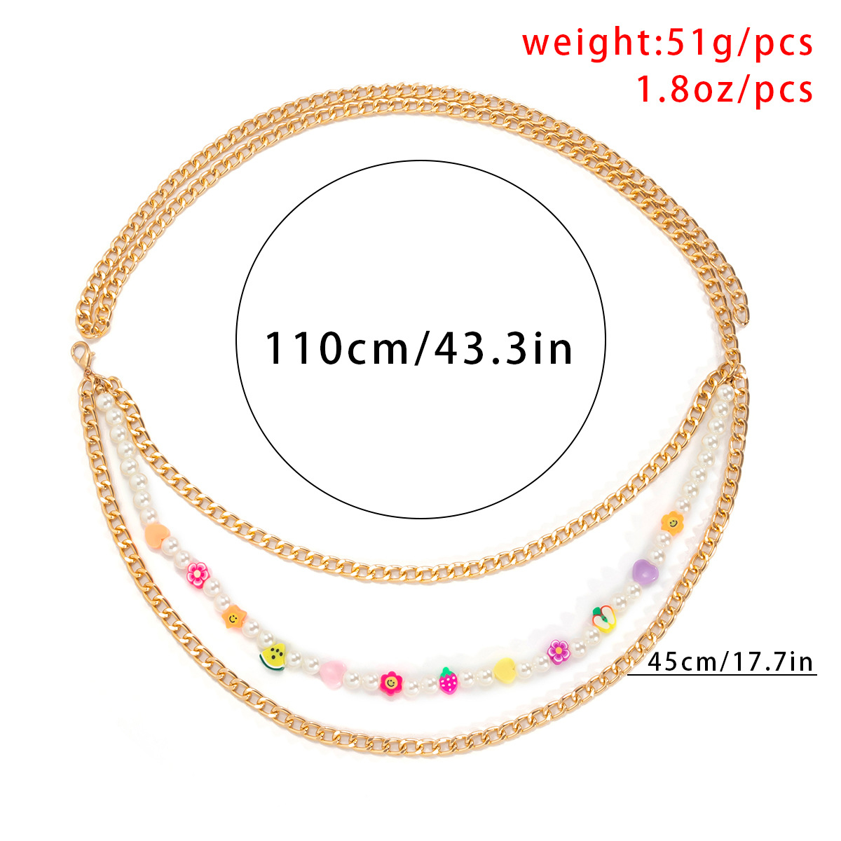 Simple Style Geometric Alloy Layered Plating Women's Chain Belts display picture 2
