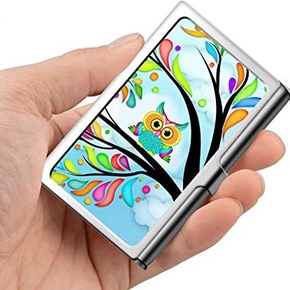 Amazon WISH Customize Heat Transfer Business Card Holder for Men Creative Metal Business Card Case for Women