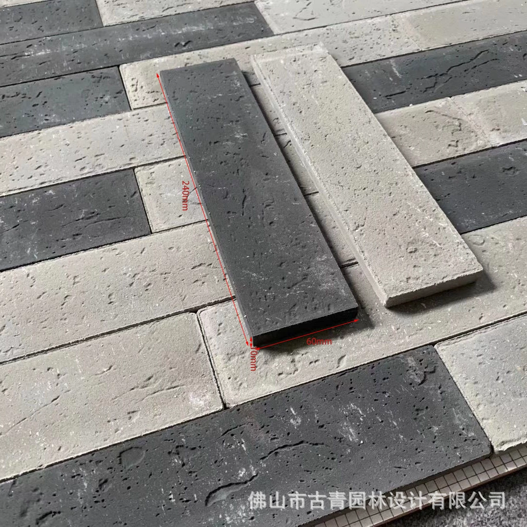 Искусственный имитационный синий кирпич, чистая вода, кирпич, древний строительный