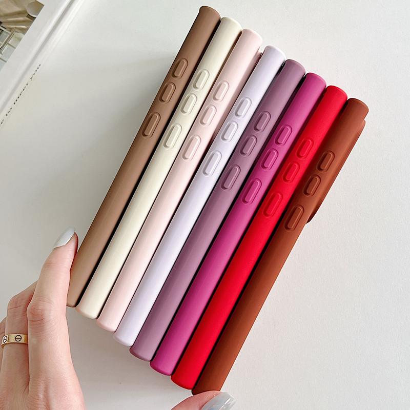 40g Weight Phone Cases Classification Silica Gel Material Solid Color Pattern Simple Style Style Silica Gel Solid Color Simple Style Phone Cases Phone Accessories 3