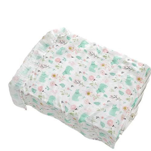 Double-layer pure cotton baby gauze packing towel bath towel, baby packing for newborn summer cool blanket, soft cover for newborn