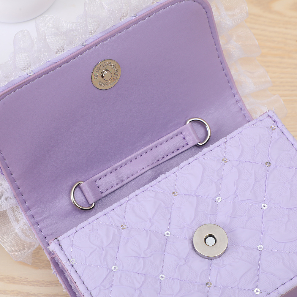 Cute divertido bolso para niños pequeño Xiangfeng perla monedero portátil pequeña princesa bolsa de almacenamiento bandolera estilo ins al por mayor